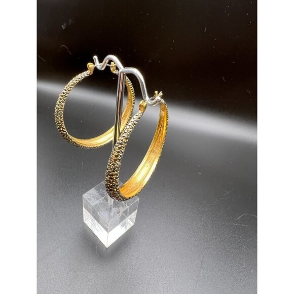 Crystal Encrusted Hoops - Picture 6 of 6